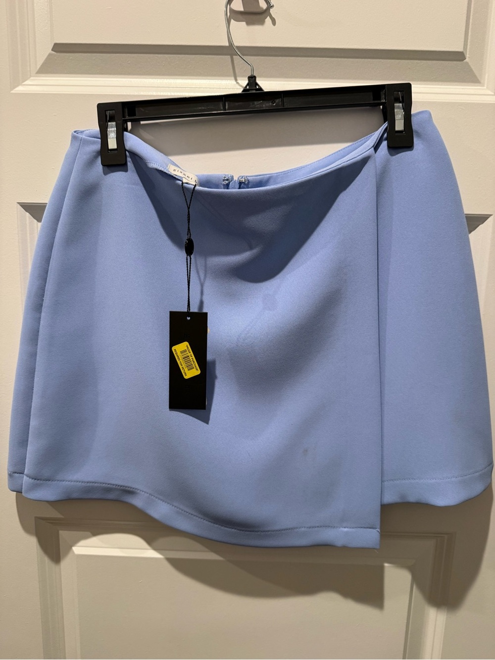 Chiffon Mini Skirt in Light Blue - Women's